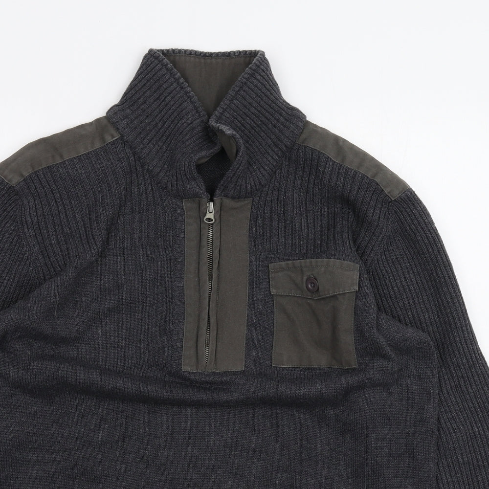 AriZona Mens Black   Pullover Jumper Size M