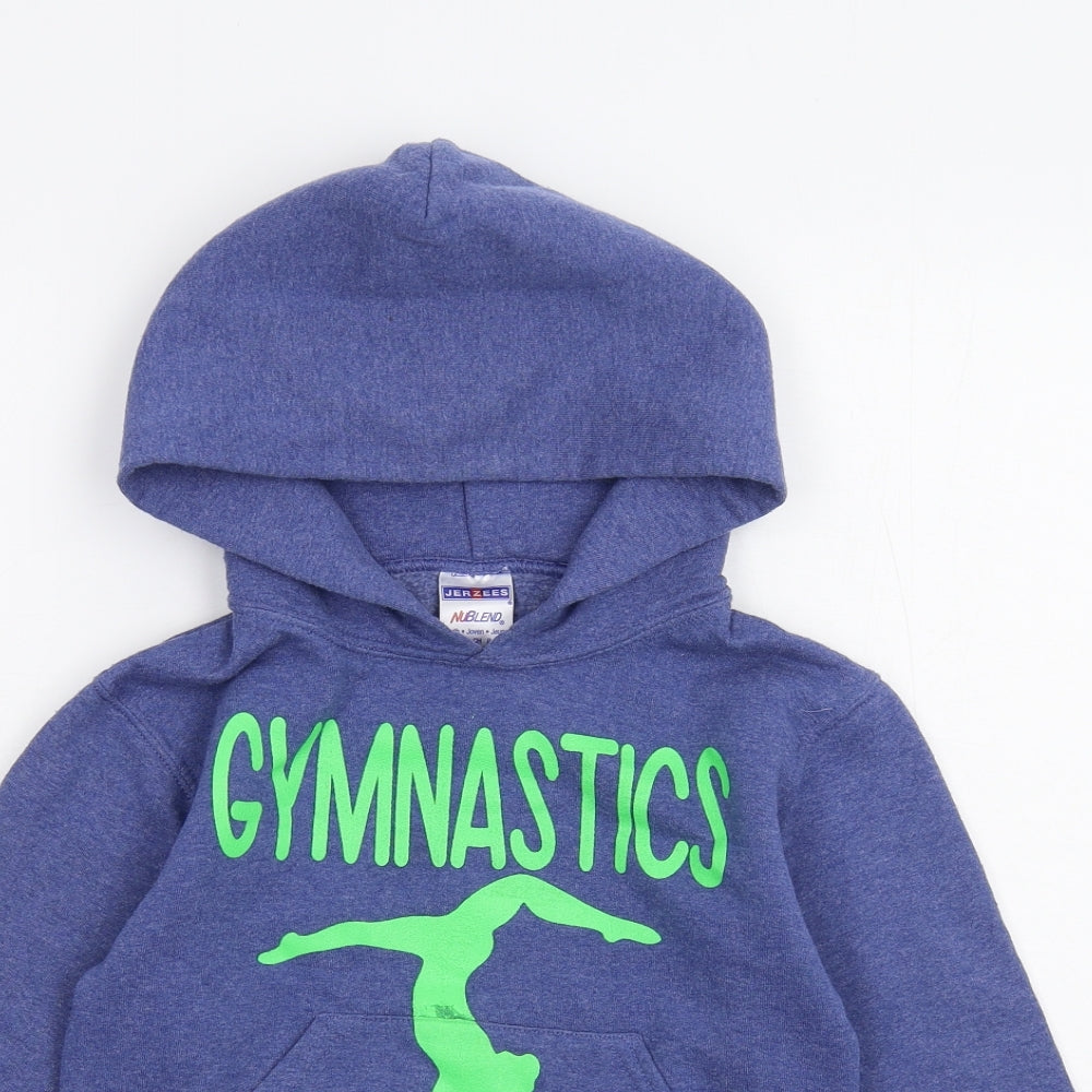 JERZEES Boys Blue   Pullover Hoodie Size S