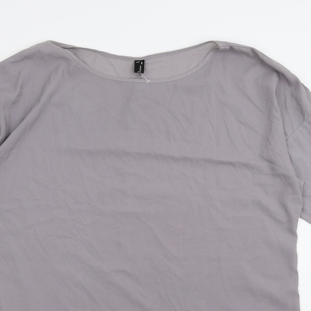 Zanzea Womens Purple   Basic T-Shirt Size 2XL