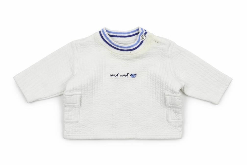 George Baby White   Pullover Jumper Size 0-3 Months