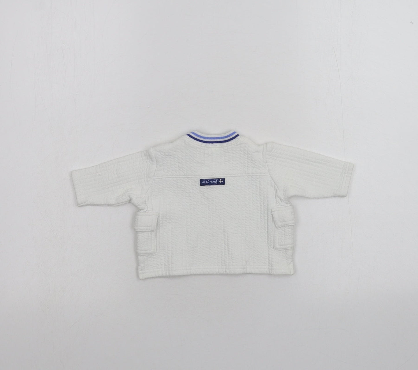 George Baby White   Pullover Jumper Size 0-3 Months