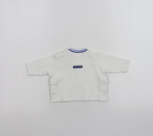 George Baby White   Pullover Jumper Size 0-3 Months