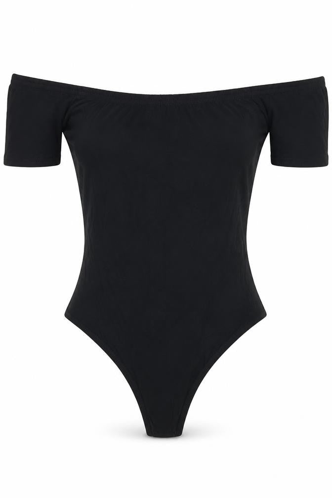 PRETTYLITTLETHING Womens Black   Bodysuit One-Piece Size 6
