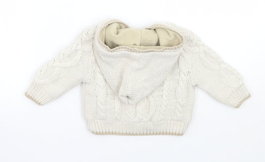 Mothercare Boys Beige   Jacket Coatigan Size 6-9 Months