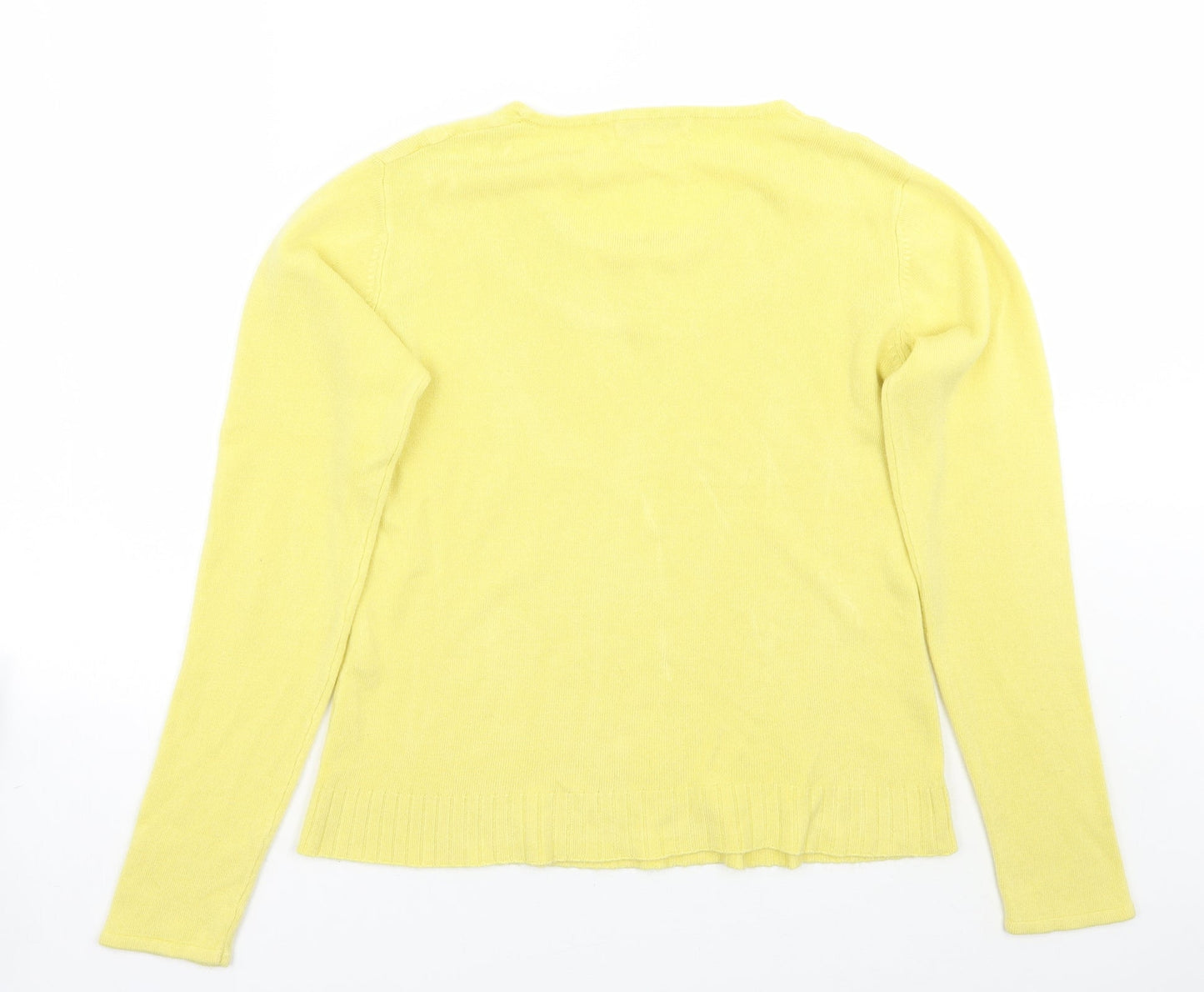 Klass Womens Yellow   Pullover Jumper Size M