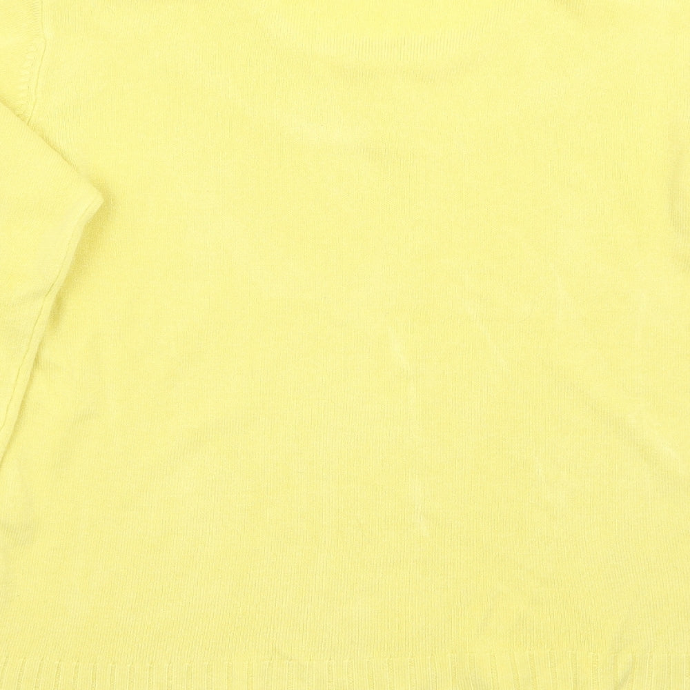 Klass Womens Yellow   Pullover Jumper Size M