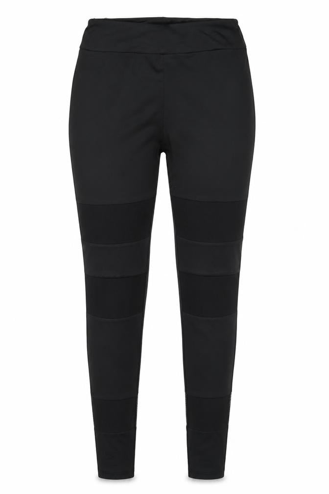 Front view of Missguided women’s black trousers, size UK 10, 26-inch leg
