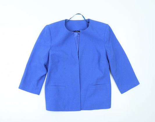 BM collection Womens Blue   Jacket Blazer Size 10