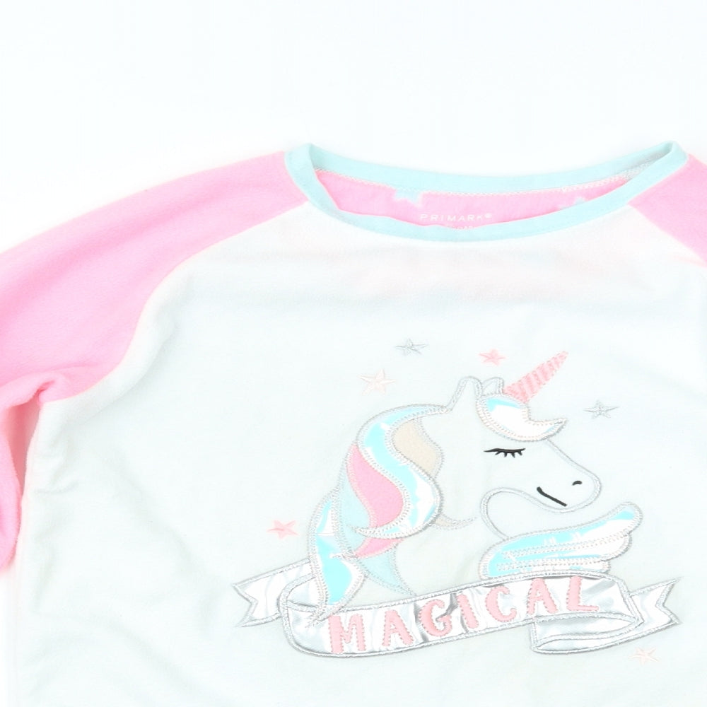 Primark Girls Multicoloured   Top Pyjama Top Size 9-10 Years