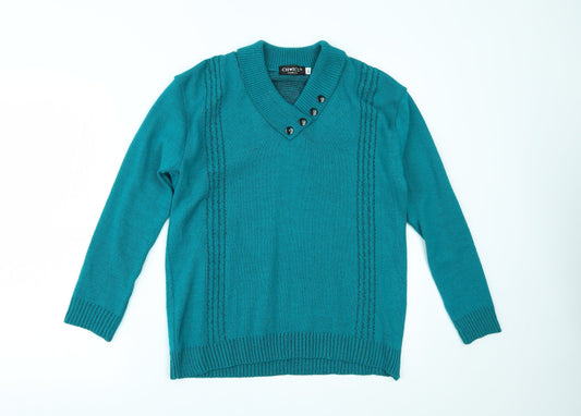Choice Collection Womens Green   Basic Blouse Size M