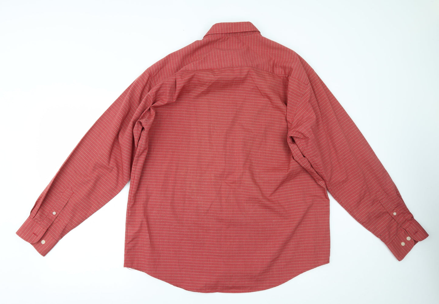 Items Mens Red Check   Button-Up Size L