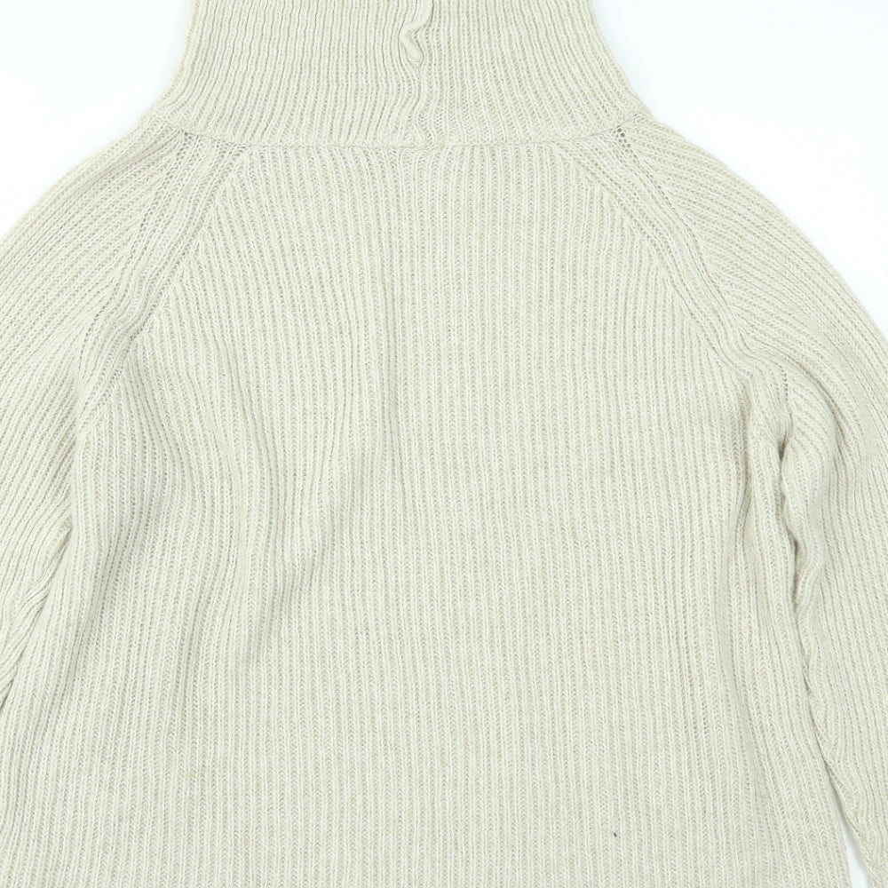 Light Before Dark Womens Beige   Pullover Jumper Size S