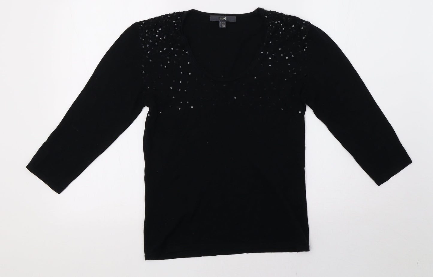 TCM Womens Black   Pullover Sweatshirt Size 14