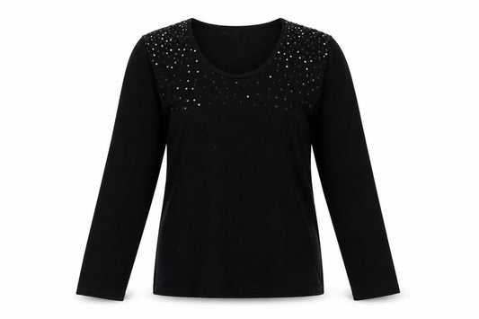 TCM Womens Black   Pullover Sweatshirt Size 14