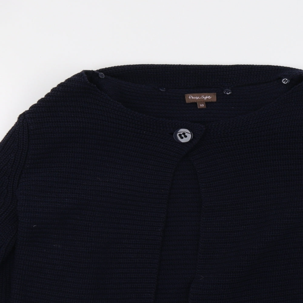 Phase Eight Womens Blue  Knit Cardigan Jumper Size 10