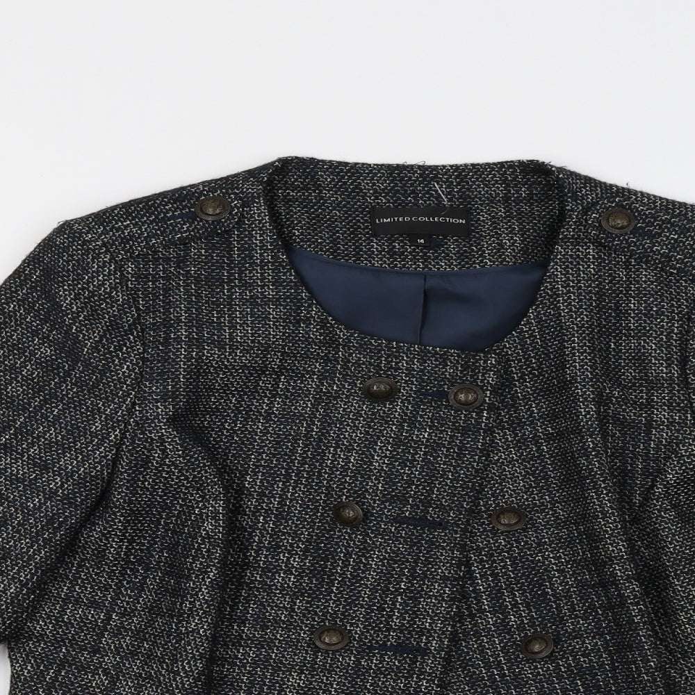 Marks and Spencer Womens Blue   Jacket Blazer Size 14