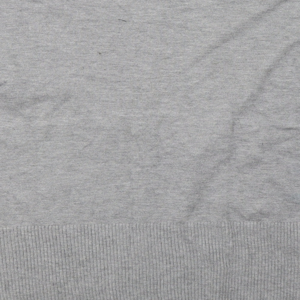 Cortefiel Womens Grey  Knit Cardigan Jumper Size L