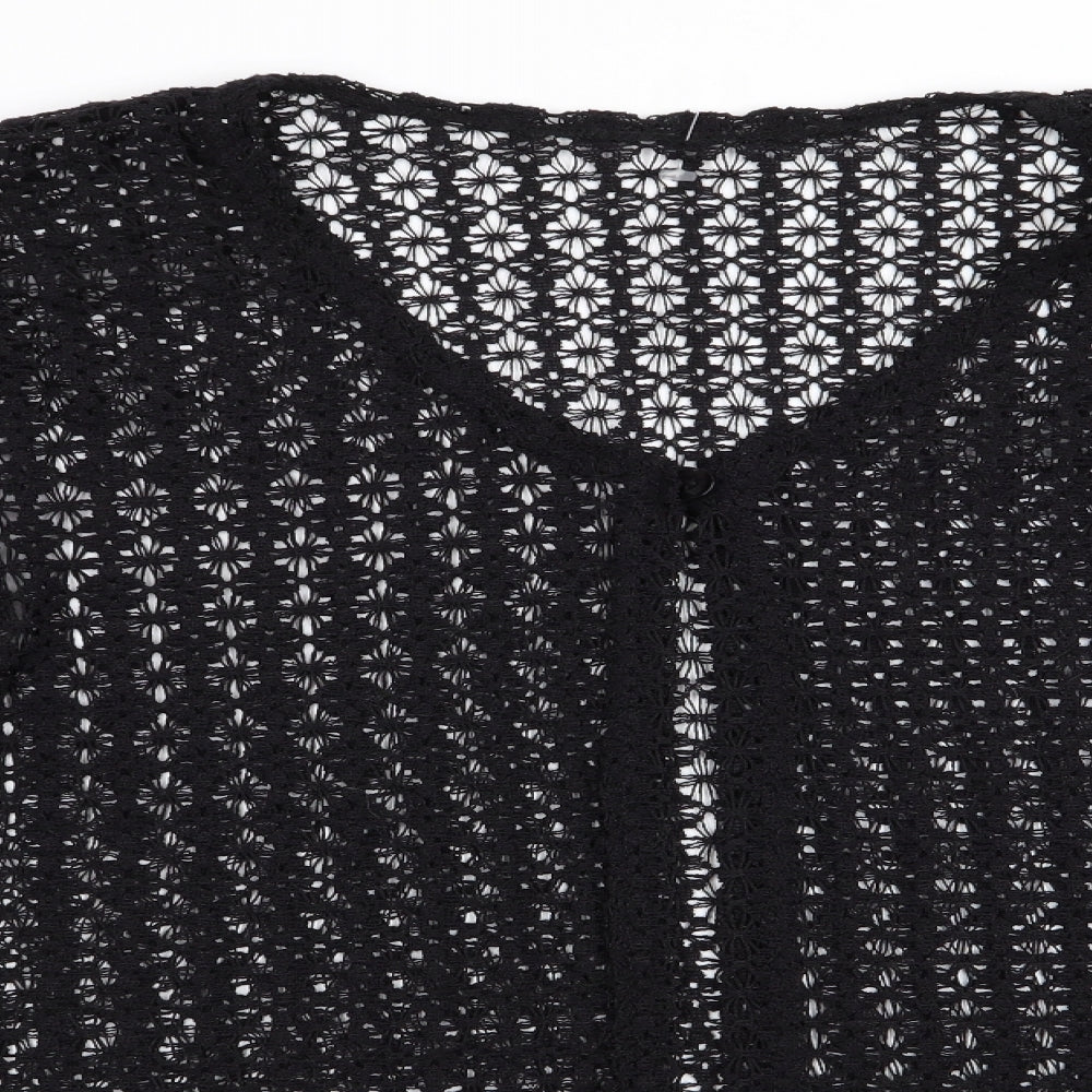 Preworn Womens Black   Cardigan Jumper
