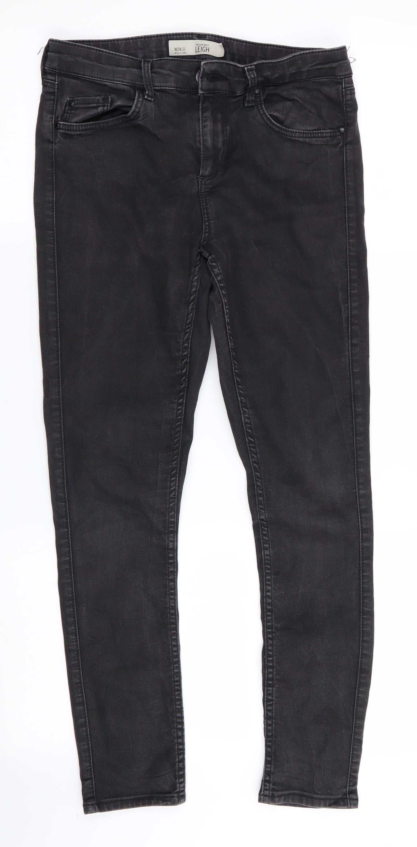 Topshop Leigh Mens Black   Skinny Jeans Size 28 in L26 in