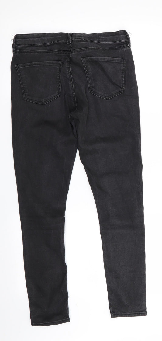 Topshop Leigh Mens Black   Skinny Jeans Size 28 in L26 in