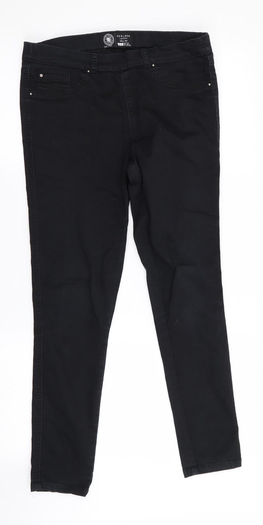 New Look Womens Black   Jegging Jeans Size 10 L27 in