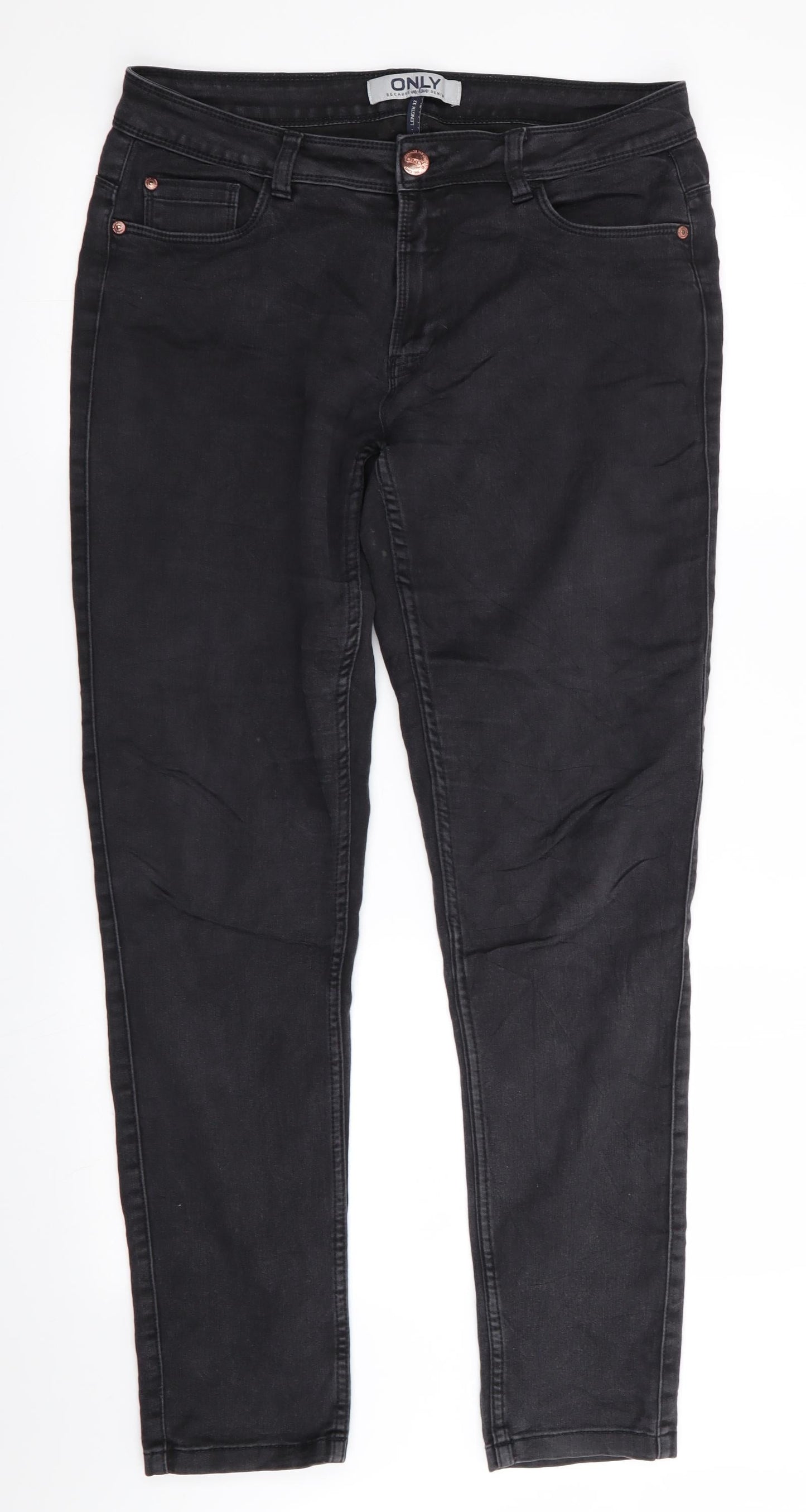 Only Mens Black   Skinny Jeans Size L L30 in