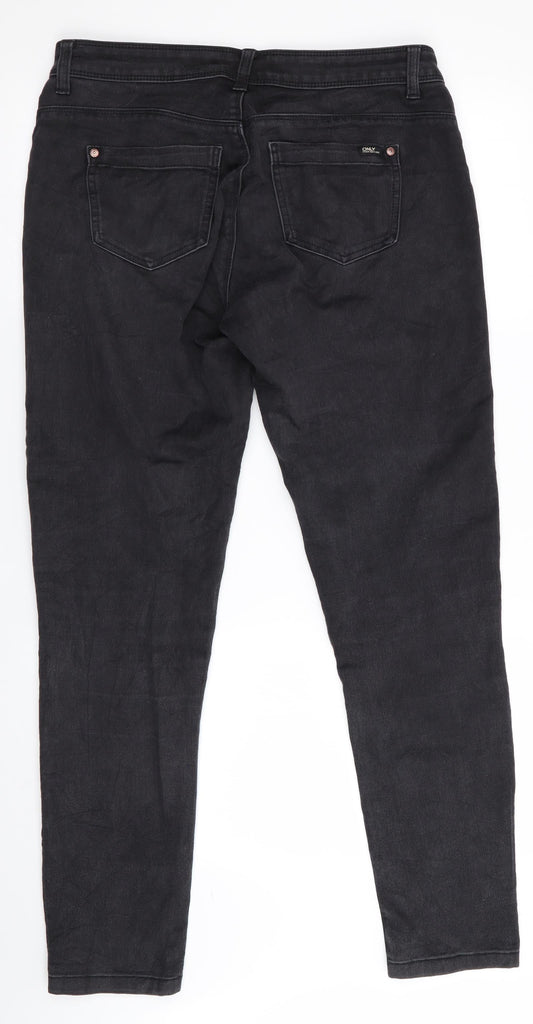 Only Mens Black   Skinny Jeans Size L L30 in