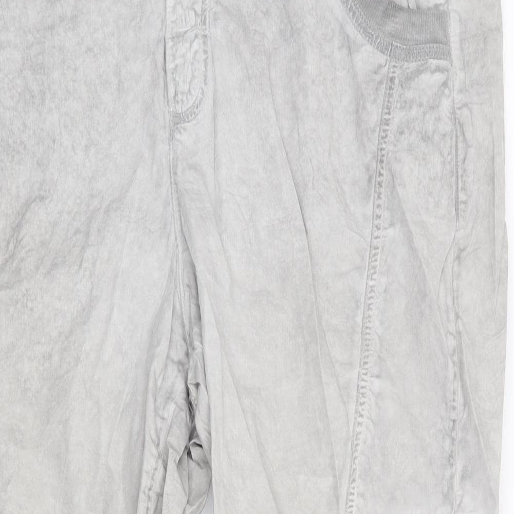 CRO Mens Grey   Cargo Trousers Size 38 in L27 in - DISTRESSED
