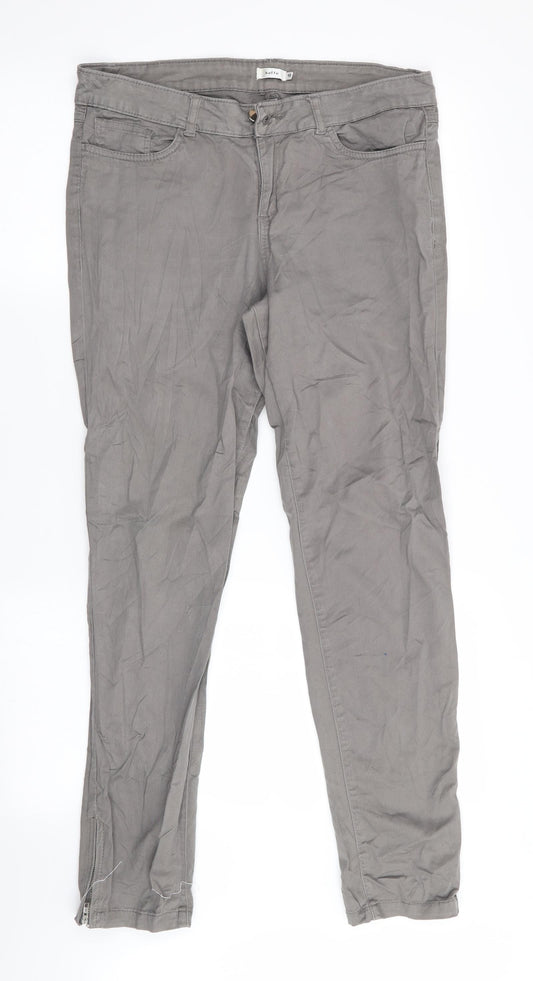 Kaffe Womens Grey   Straight Jeans Size 12 L29 in