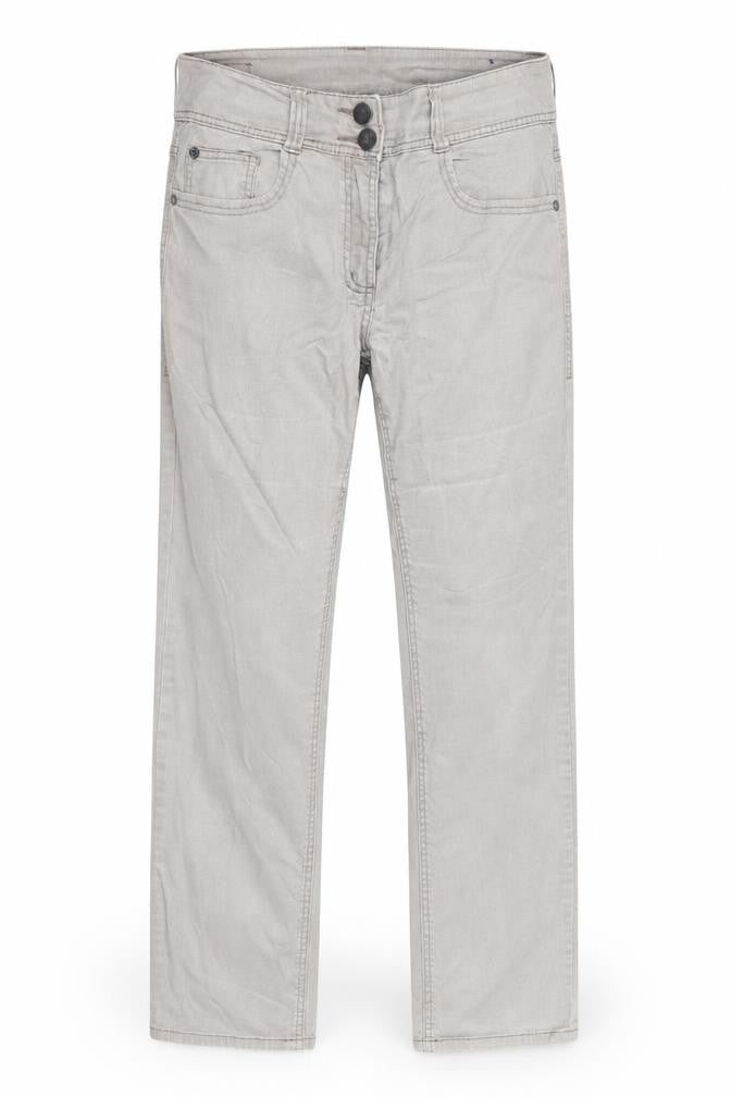 Front view of Cecil men’s grey straight jeans, size 31, in, 30-inch leg