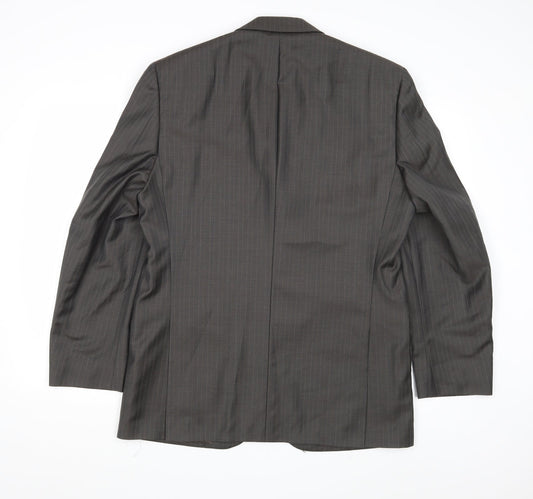 Concepts Mens Brown Striped  Jacket Blazer Size 40