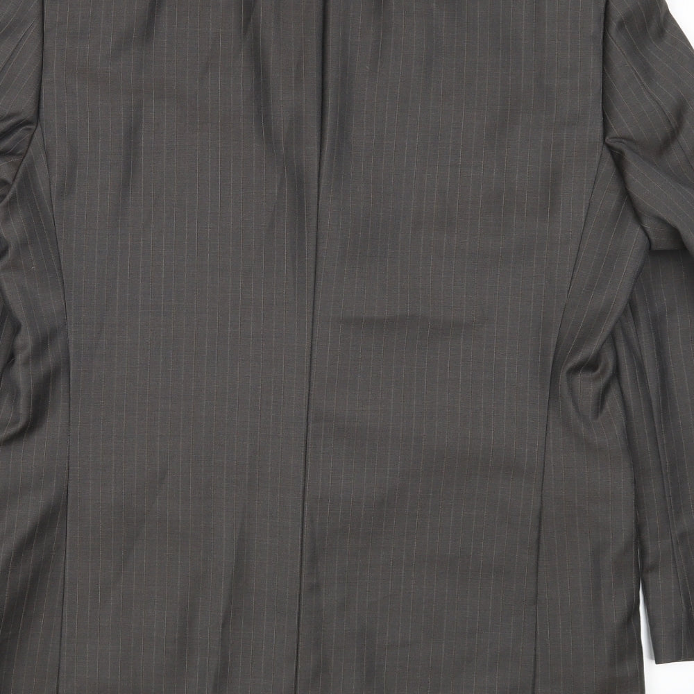 Concepts Mens Brown Striped  Jacket Blazer Size 40