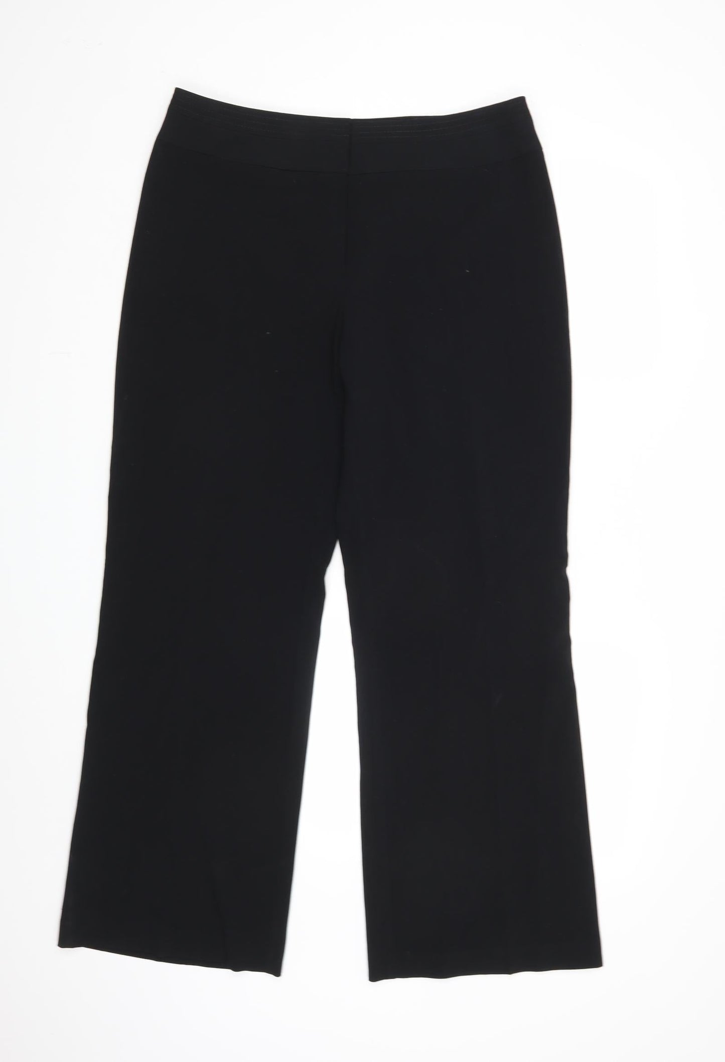 M&S Womens Black   Dress Pants Trousers Size 14 L30 in