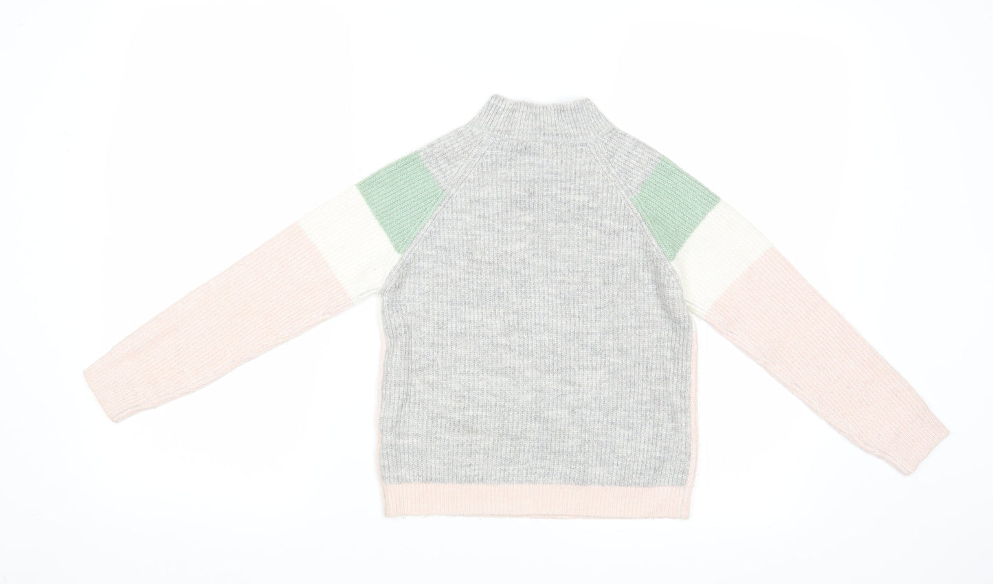 Primark Girls Multicoloured Striped  Shrug Jumper Size 9-10 Years