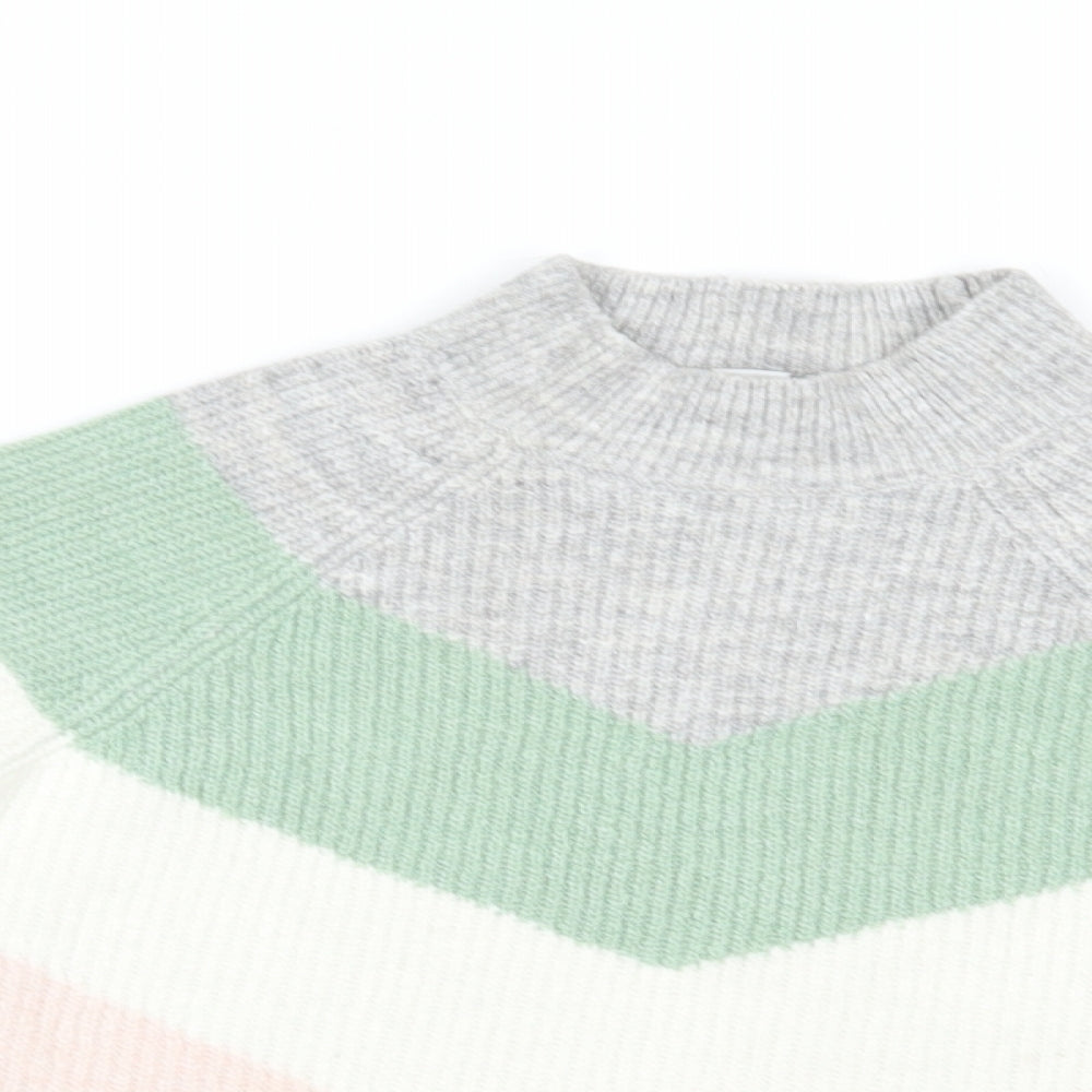 Primark Girls Multicoloured Striped  Shrug Jumper Size 9-10 Years