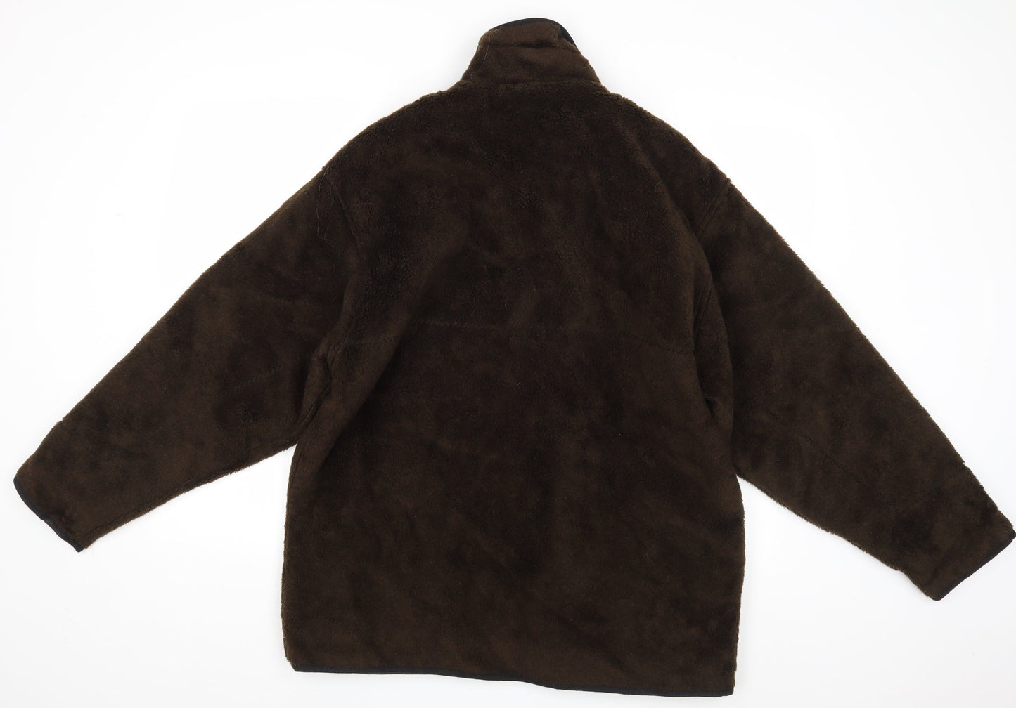 Global Adventure Mens Brown   Overcoat Coatigan Size S