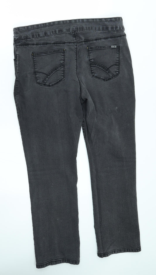R Jeans Womens Grey   Straight Jeans Size 34 in L28 in