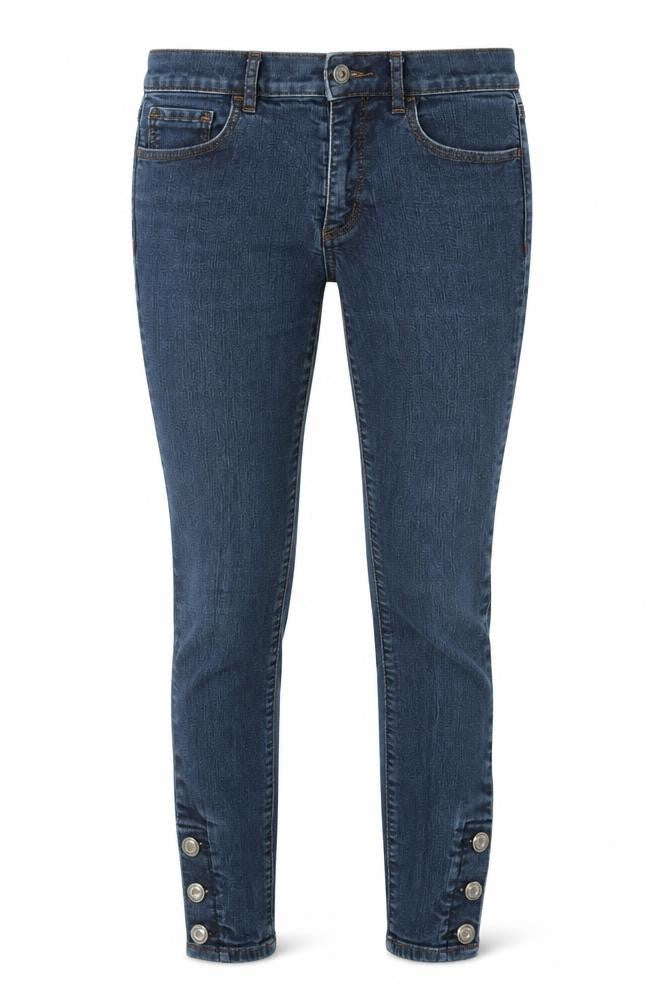 LOFT Womens Blue   Skinny Jeans Size 4 L24 in - buttons on legs