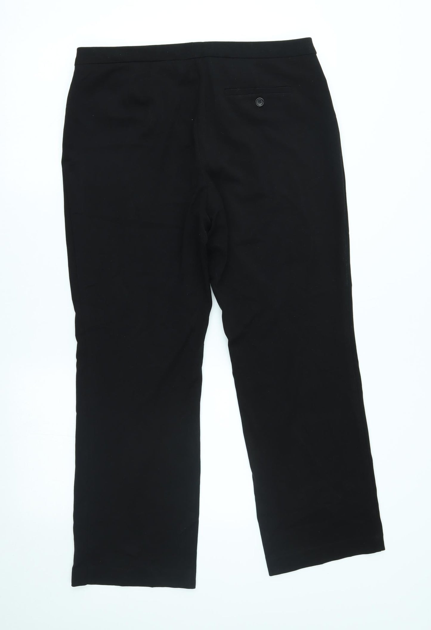 M&S Womens Black   Trousers  Size 14 L26 in