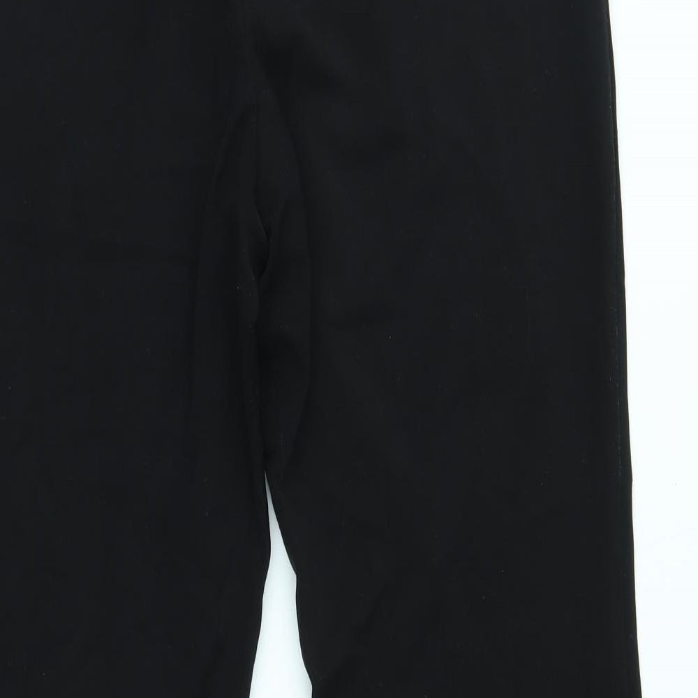 M&S Womens Black   Trousers  Size 14 L26 in