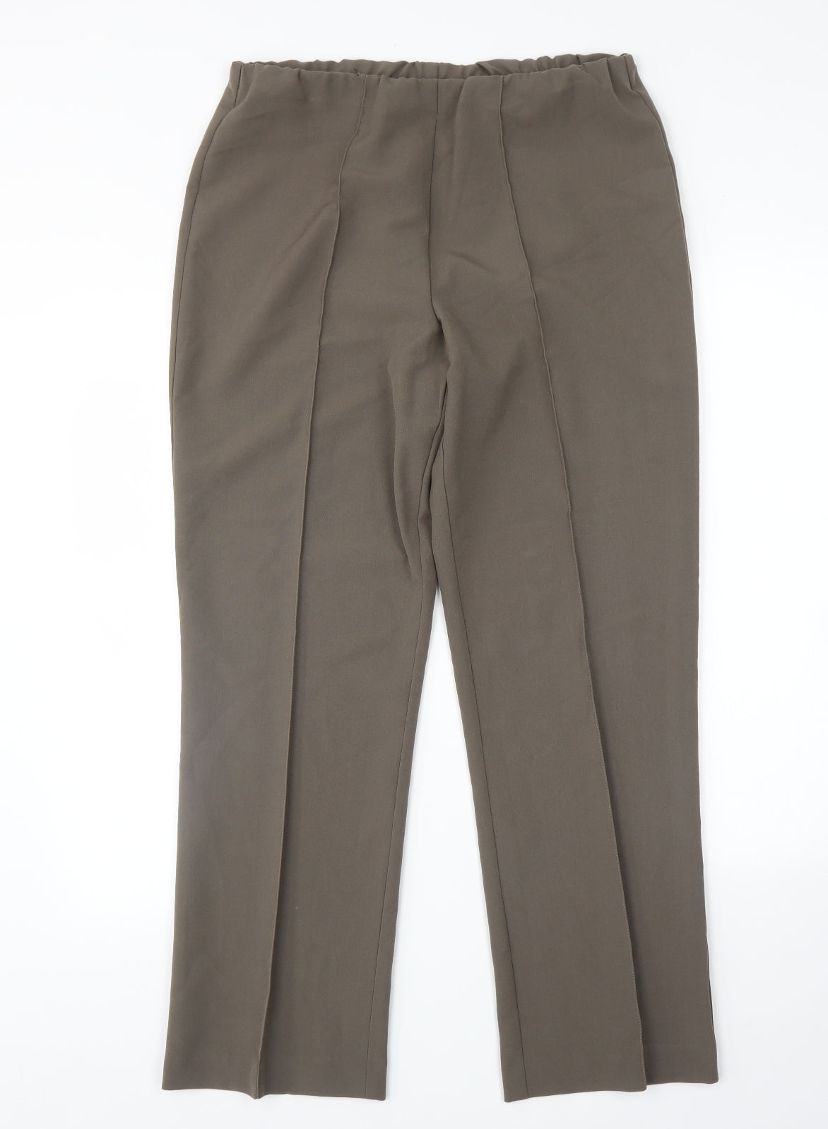 Mia Moda Womens Green   Trousers  Size 12 L28 in