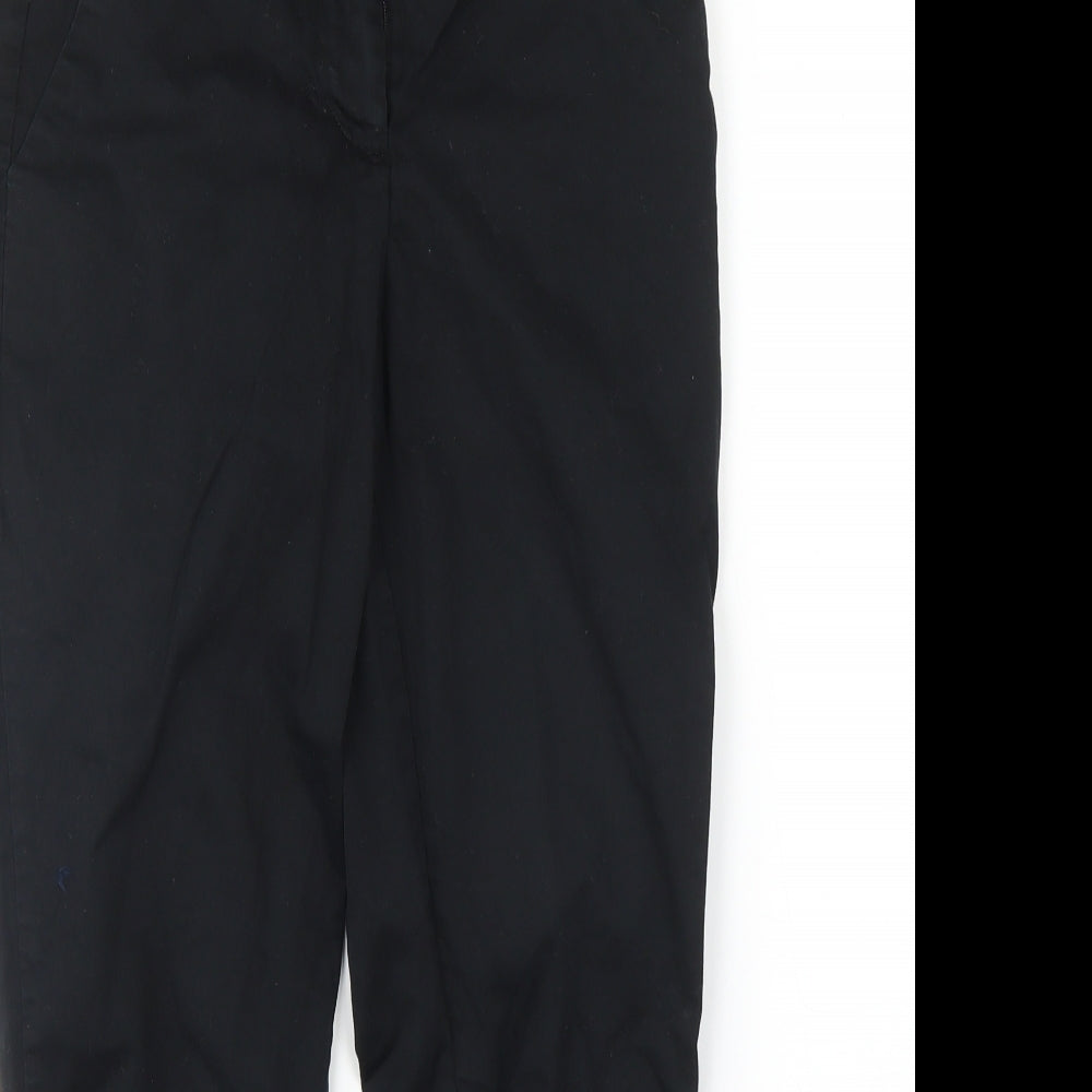 FOREVER 21 Womens Black   Cropped Trousers Size S L26 in
