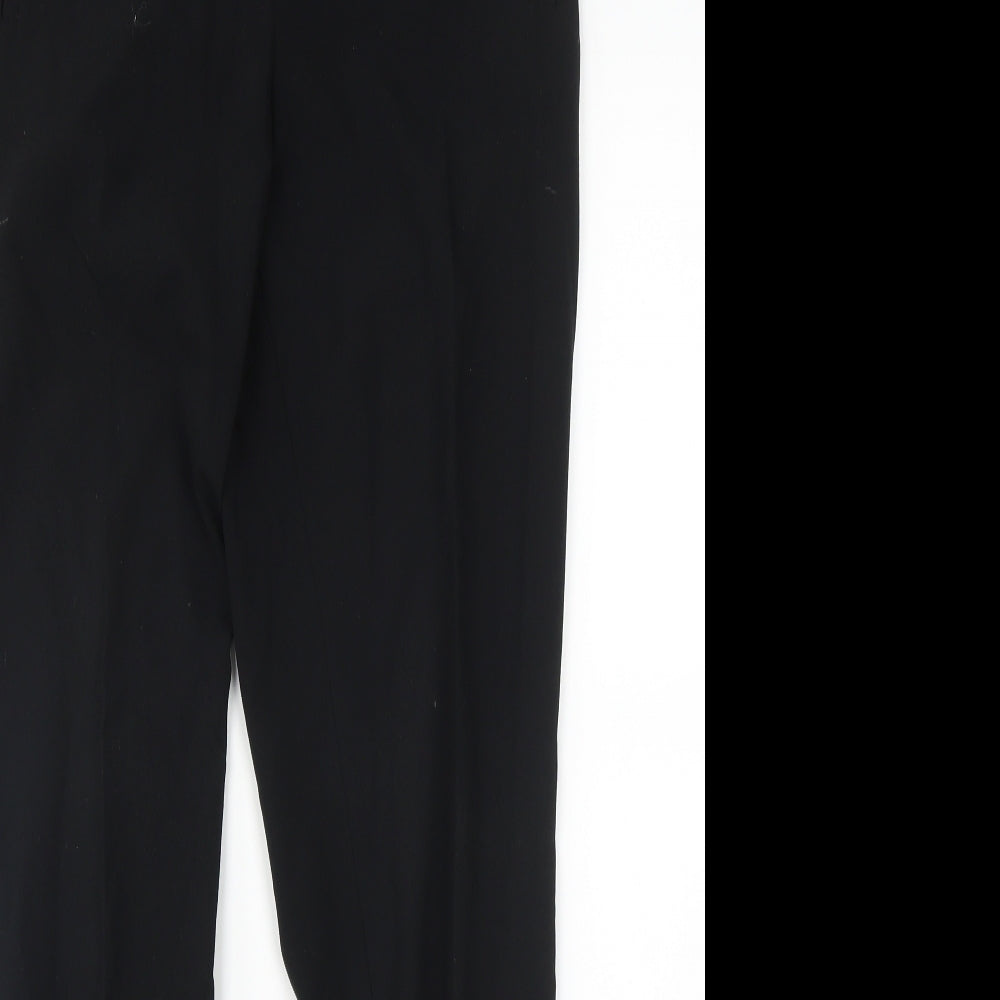 M&S Womens Black   Trousers  Size 10 L30 in