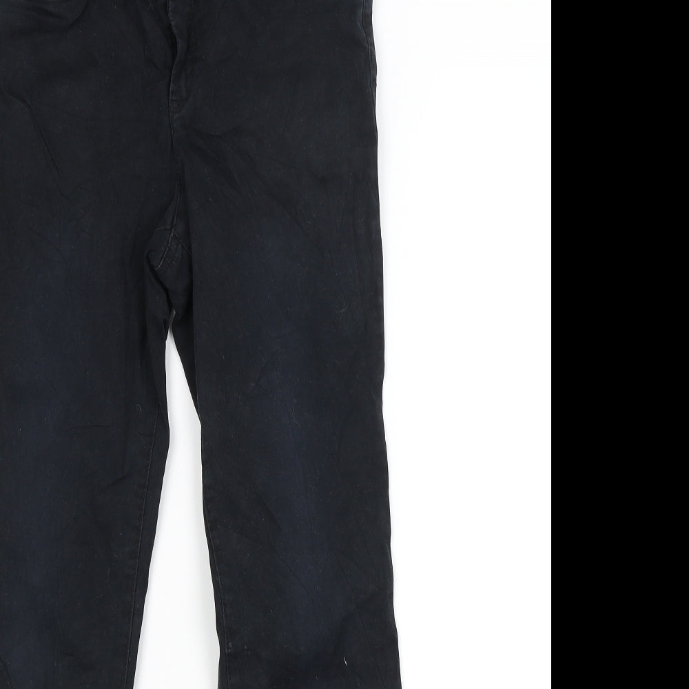 Yessica Womens Black   Chino Trousers Size 8 L28 in