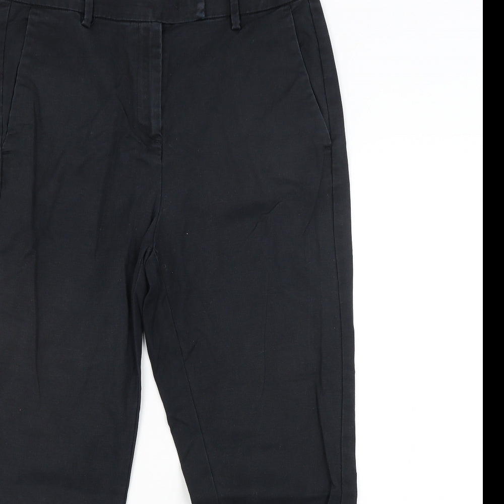 M&S Womens Black   Trousers  Size 14 L24 in