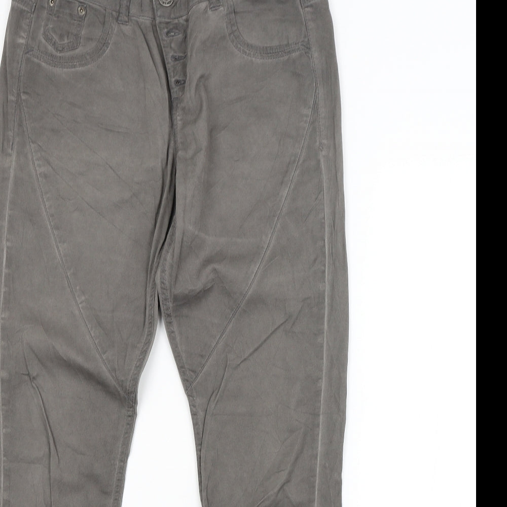 Preworn Womens Grey   Straight Jeans Size 6 L29 in