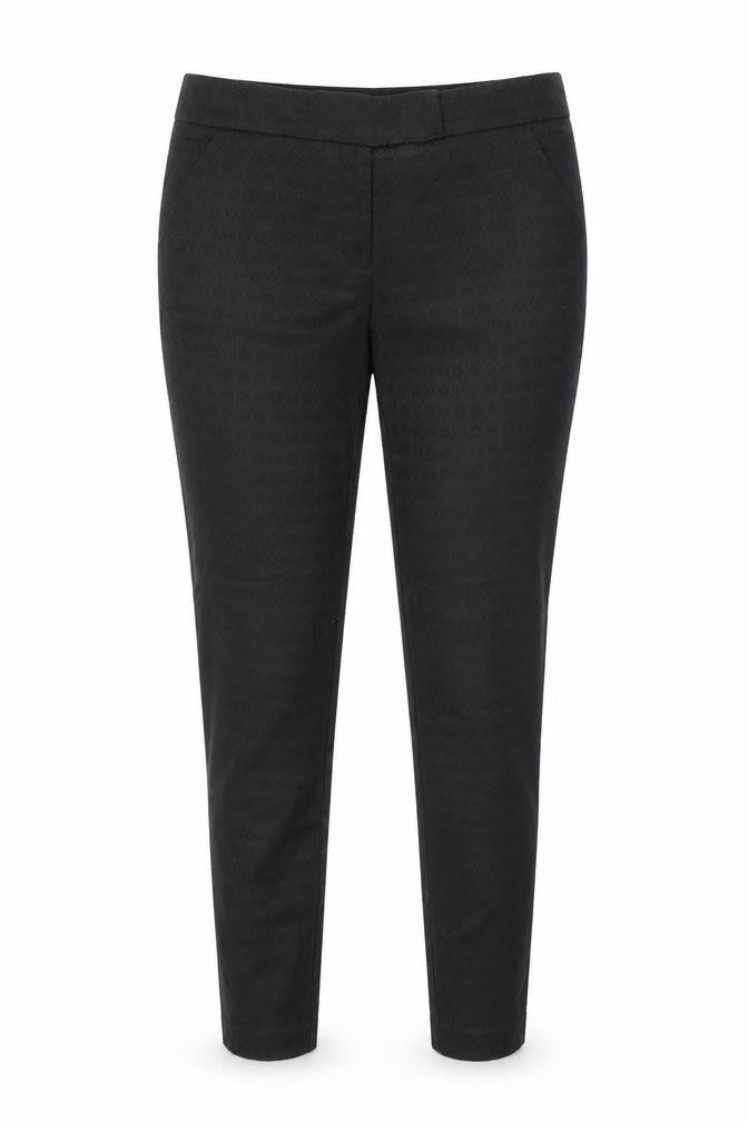 NEXT Womens Black Argyle/Diamond  Trousers  Size 10 L26 in