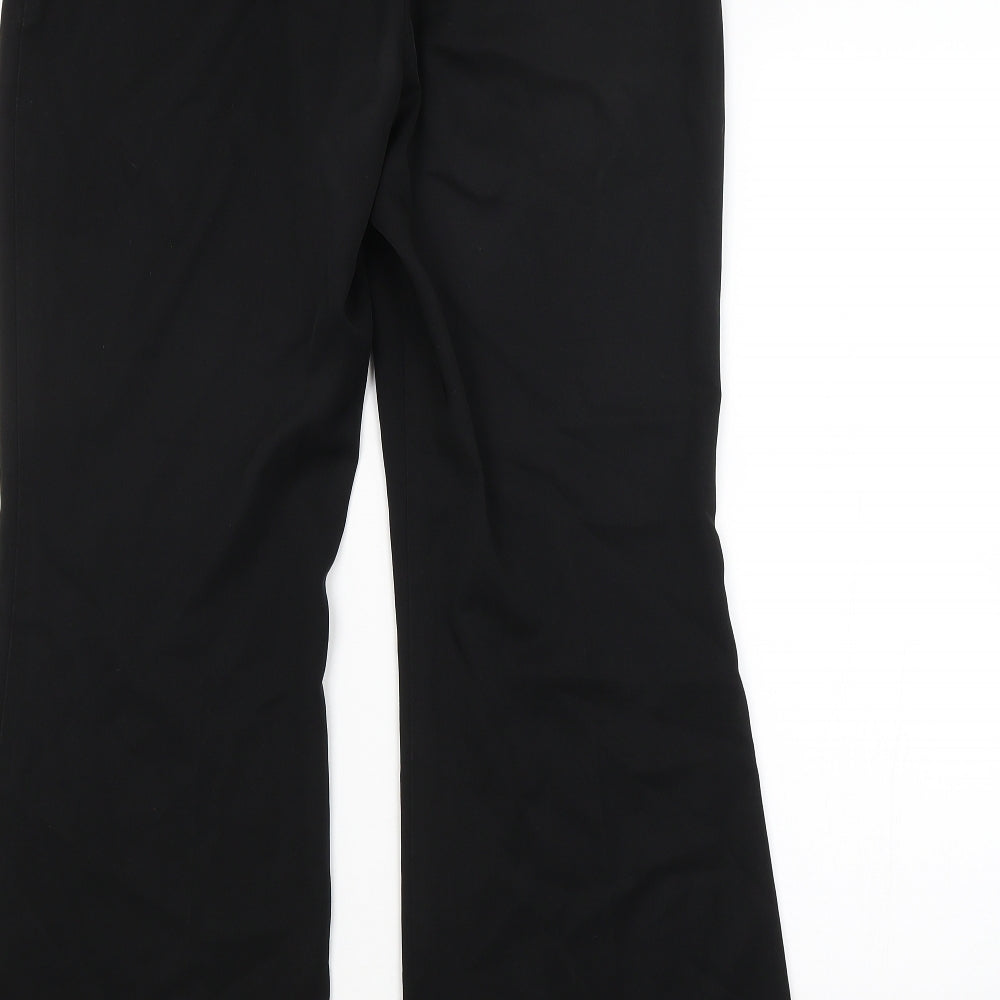M&S Womens Black   Trousers  Size 12 L29 in