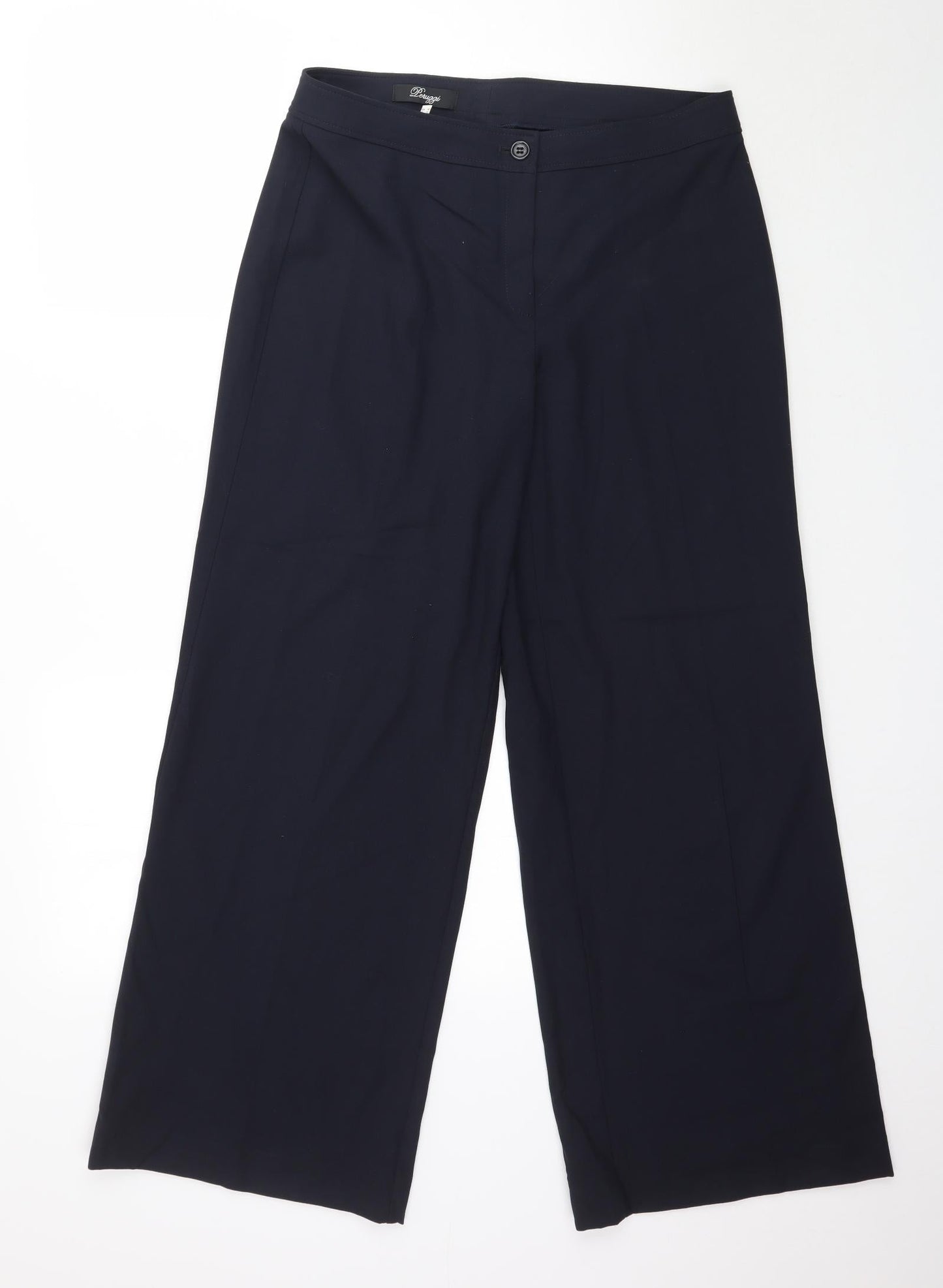 Peruggi Womens Blue   Trousers  Size 14 L30 in