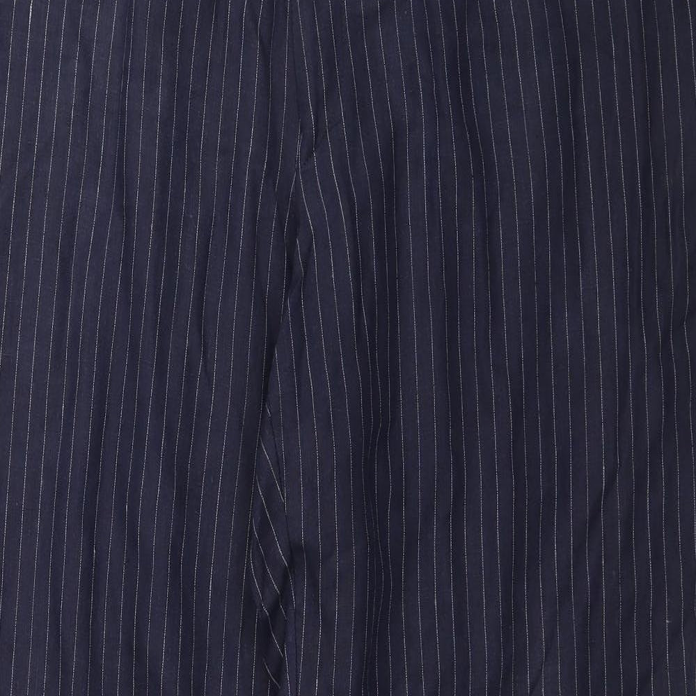 Racing Green Womens Blue Striped  Trousers  Size XL L33 in